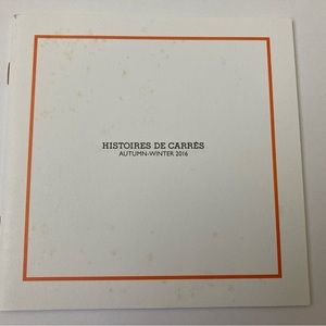 HERMES 2016 Autumn Winter Booklet Histoires Scarf